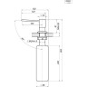 Дозатор кухонный GRANULA 22PD Турмалин 22PD TYPMALIH