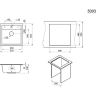 Кухонная мойка GRANULA 5003 арктик (белый) 5003 APKTIK