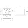 Кухонная мойка GRANULA KITCHEN SPACE KS-7302 арктик (белый) 7302 APKTIK