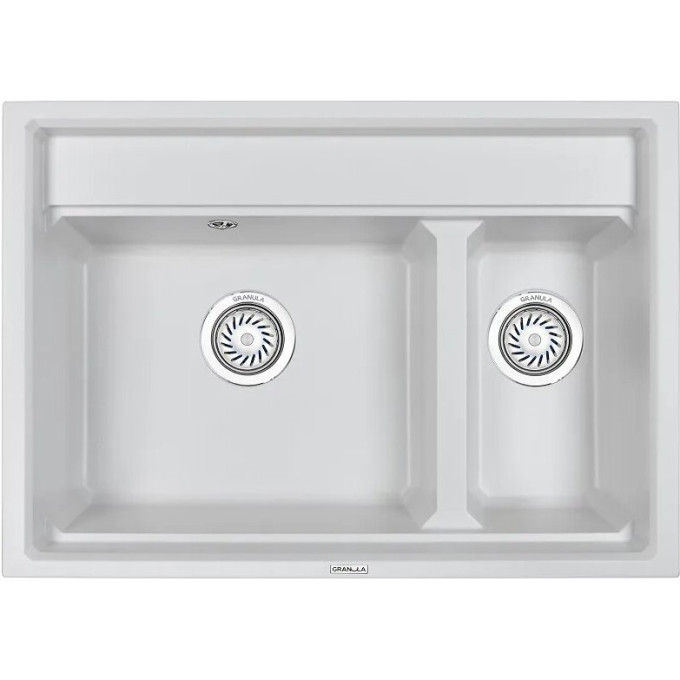 Кухонная мойка GRANULA KITCHEN SPACE KS-7302 арктик (белый) 7302 APKTIK