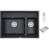 Кухонная мойка GRANULA KITCHEN SPACE KS-7302 черный 7302 CHEPHYII