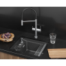 Кухонная мойка GRANULA KS-5505RU ЧЕРНЫЙ кварц 5505RU CHEPHYII