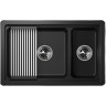 Кухонная мойка GRANULA KS-7304U, шварц (черный металлик) 7304U SHBAPC