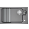 Кухонная мойка GRANULA KS-7309RU АЛЮМИНИУМ кварц 7309RU ALYUMIHIYM