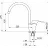 Смеситель GRANULA GR-1024 графит (черно-серый) 1024 GPAFIT