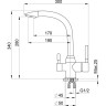 Смеситель GRANULA GR-2167 черный 2167 CHEPHYII