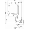 Смеситель для кухни GRANULA GR-0083 алюминиум 0083 ALYUMIHIYM