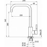 Смеситель для кухни GRANULA ST-4033, базальт ST-4033 BAZALT
